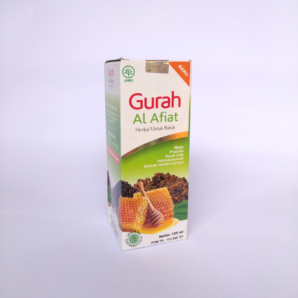 Madu Gurah Al Afiat Herbal untuk Batuk Propolis Royal Jelly Habbatussauda 125ml