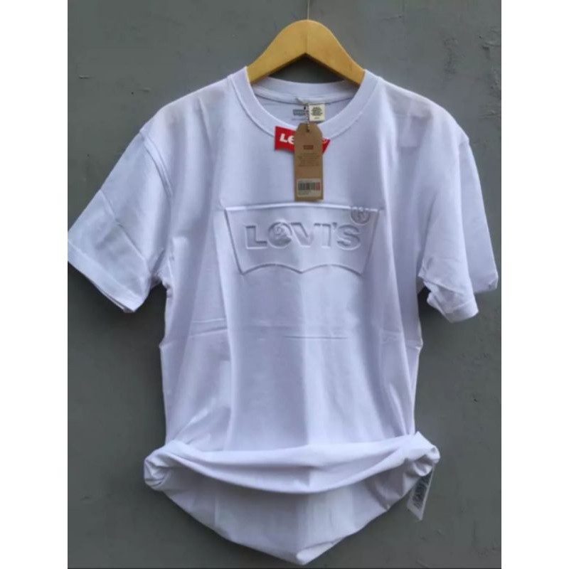  KAOS  LEVIS EMBOSE DISTRO BAJU  PRIA  TERBARU  2022  COTTON 