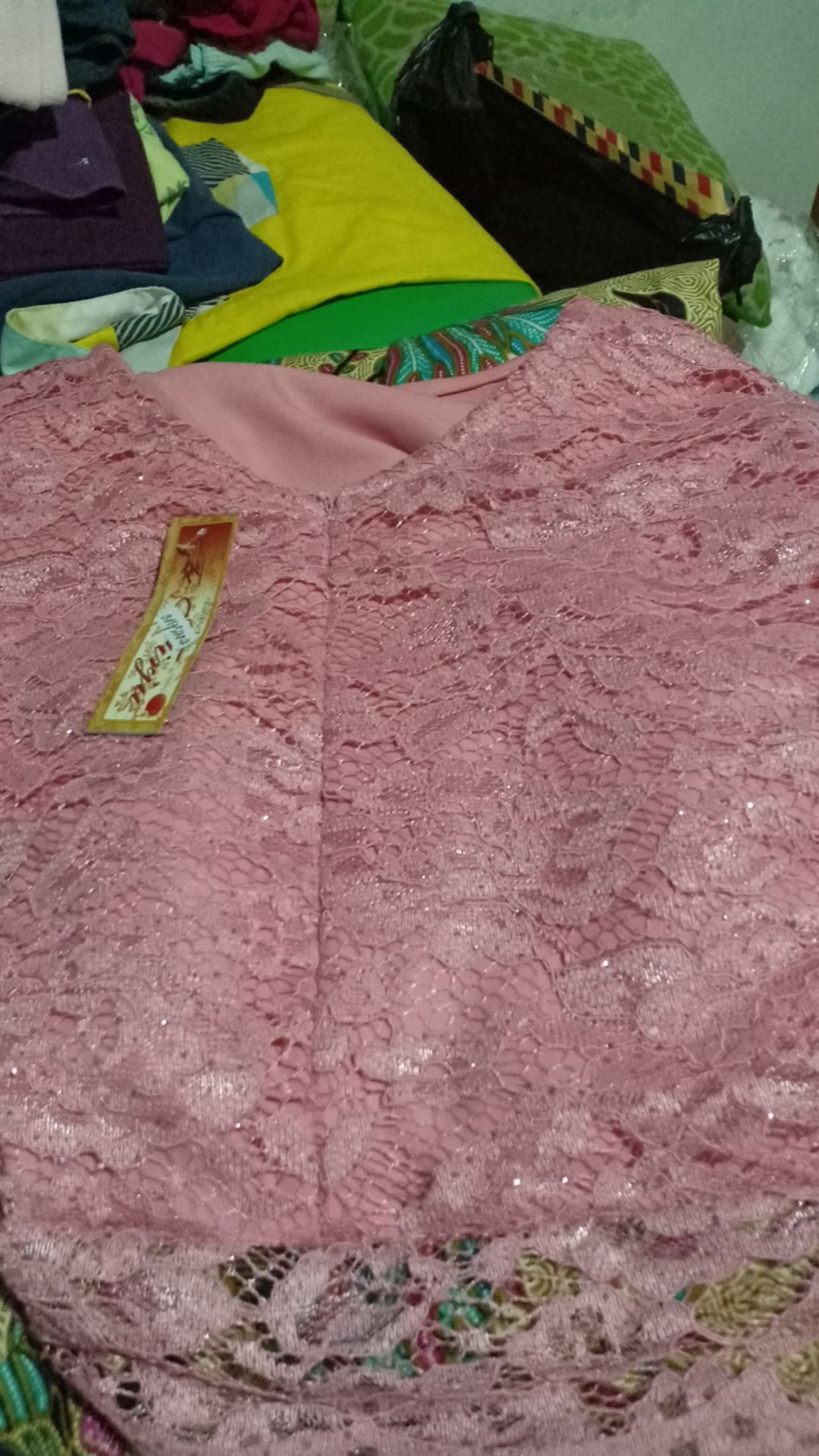 Set Batik Couple Kebaya Brokat Cendrawasih/kamaratih