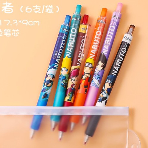 

Pulpen ANIME 1 Set isi 6 / Set Bolpoin ANIME 6 in 1 / Set Pulpen Karakter 6in1 / Pulpen Gel Karakter