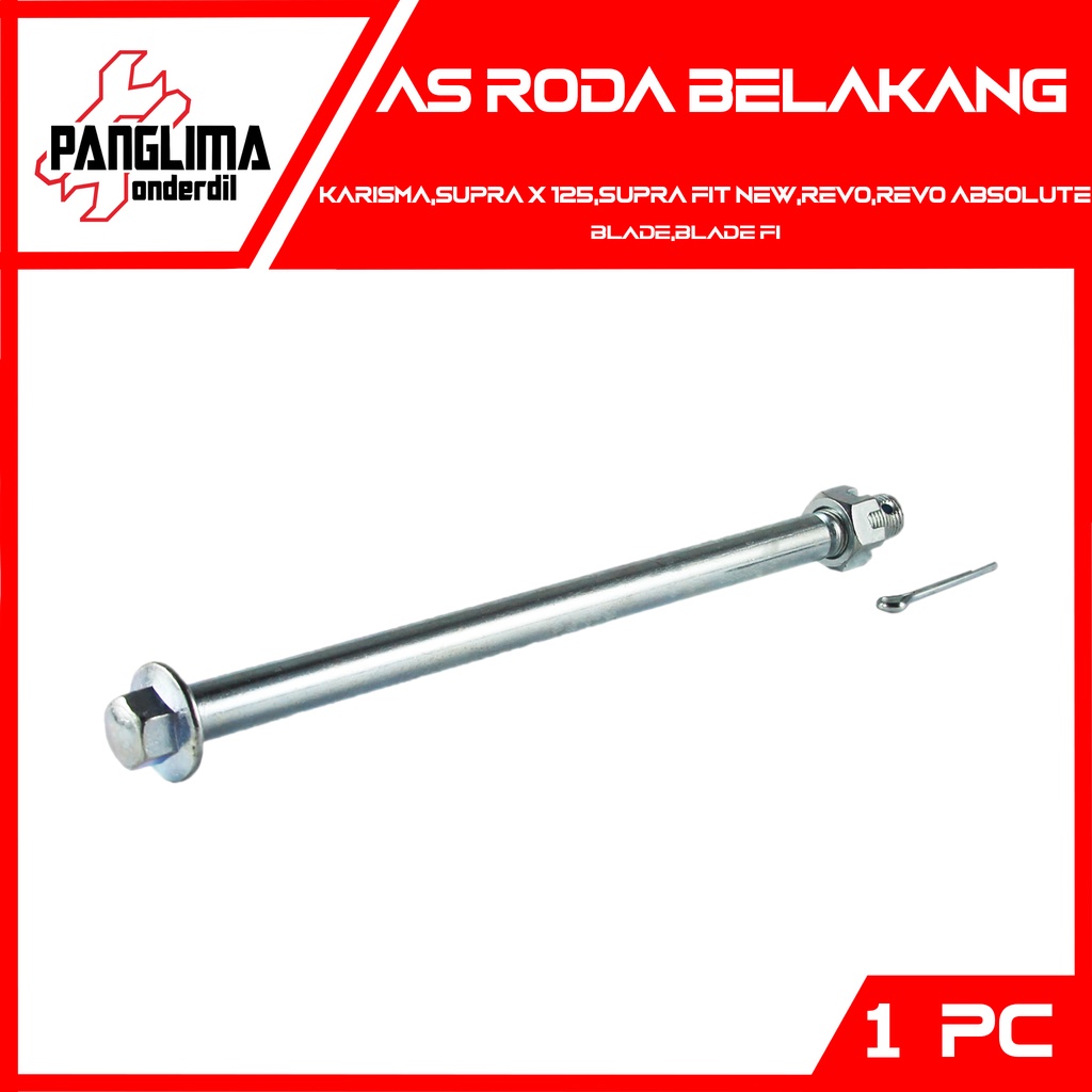 As Roda Belakang Supra X 125-Fit New &amp; Karisma &amp; Revo &amp; Revo Absolute &amp; Blade-FI