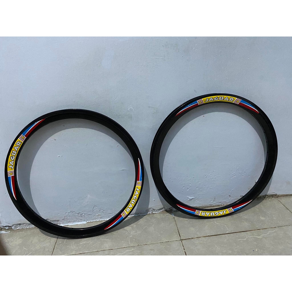 Sepasang Rims Velg ukuran 20 Murni Jaguar Minion Lipat Minitrex BMX