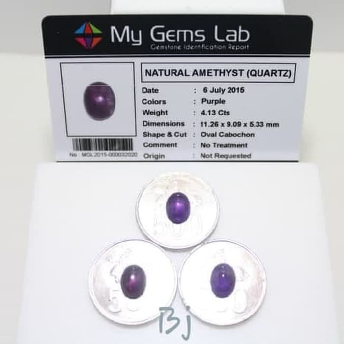 Natural Asli Kecubung Amethyst Size kecil Oval