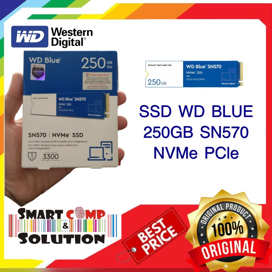 SSD WD BLUE 250GB SN570 NVMe PCle