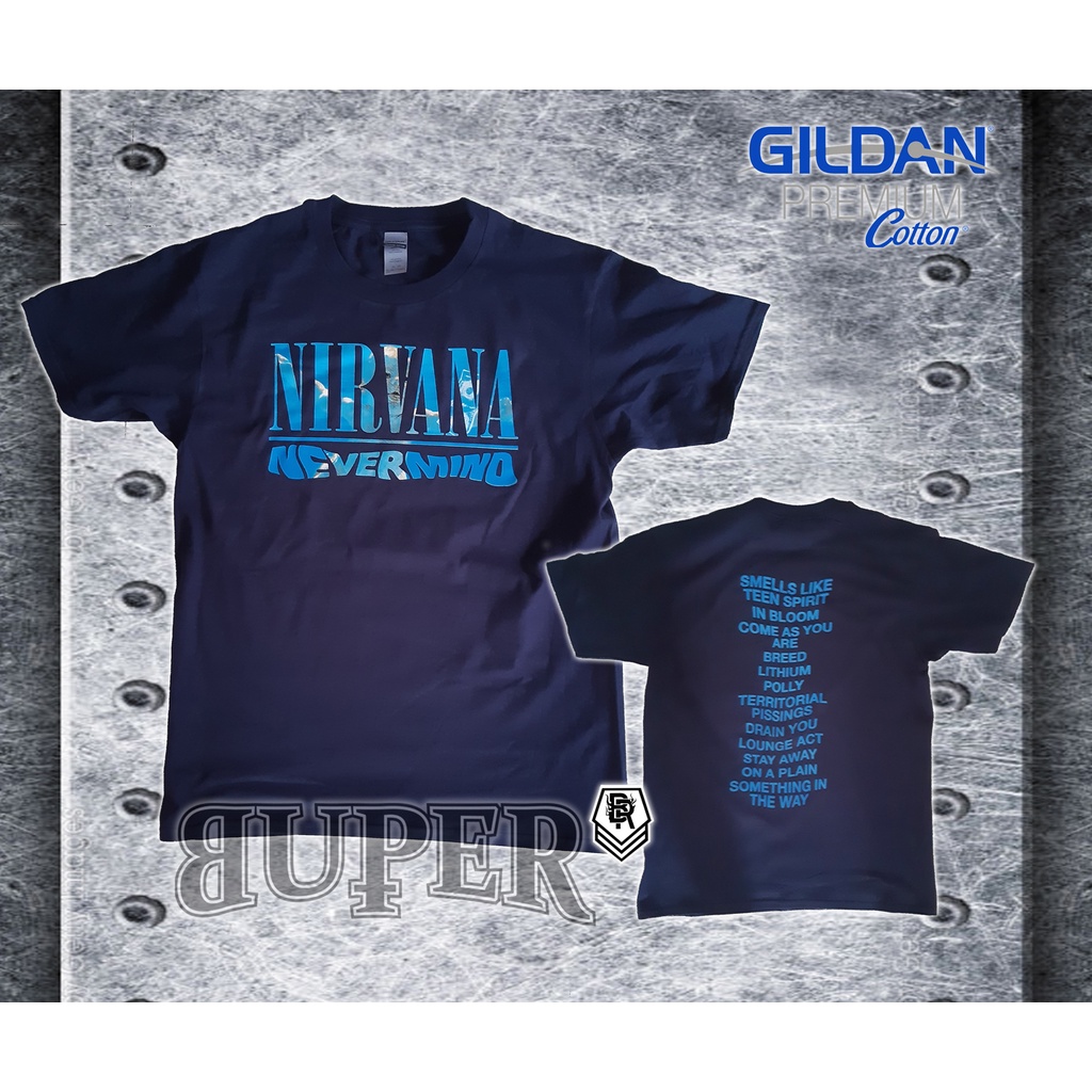 Kaos Band Nirvana - Nevermind | Gildan Premium 24s ORIGINAL