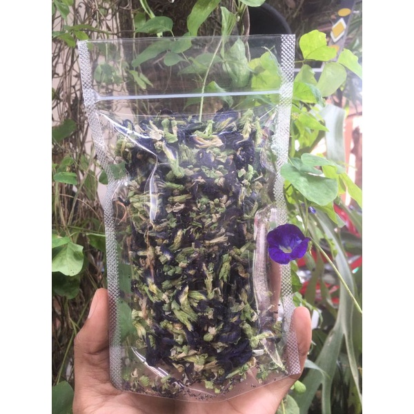 

BUNGA TELANG / BUNGA TELANG KERING / PEA BUTTERFLY TEA/ BUTTERFLY PEA FLOWER / 25gram
