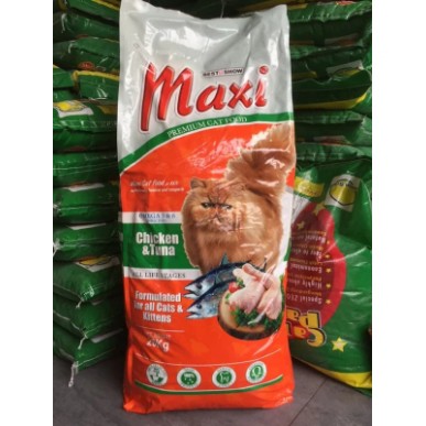 Makanan Kucing MAXI Chicken &amp; Tuna Cat Food Karungan 20kg 20 kg