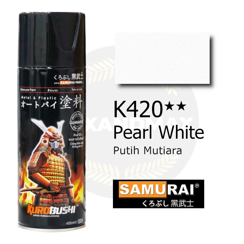 Samurai Paint Pearl White K420 Putih Mutiara 400 ml - Cat Semprot