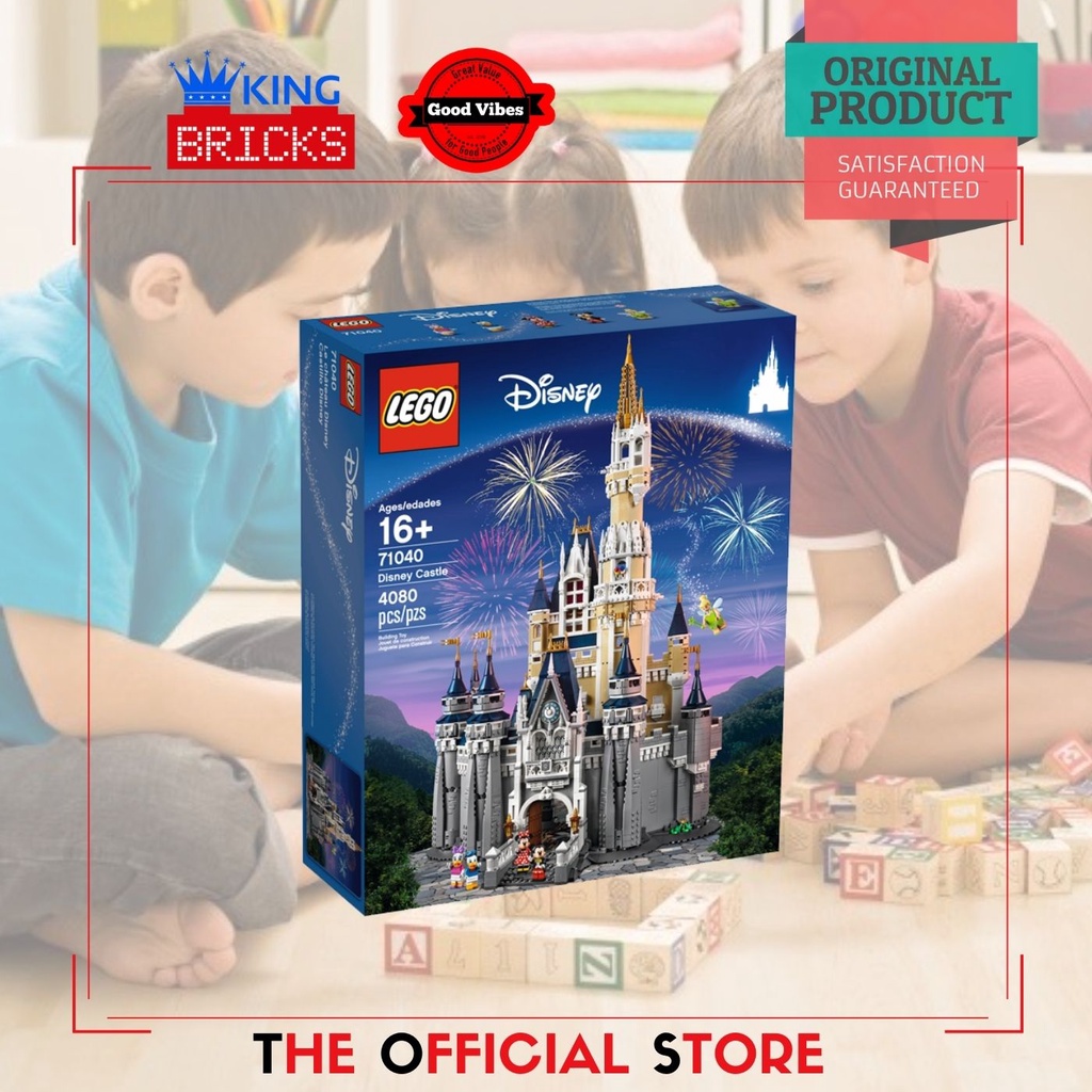 LEGO Original DISNEY 71040 Disney Castle - Mainan Anak Film Lego Disneyland Lego Mickey Minnie Lego