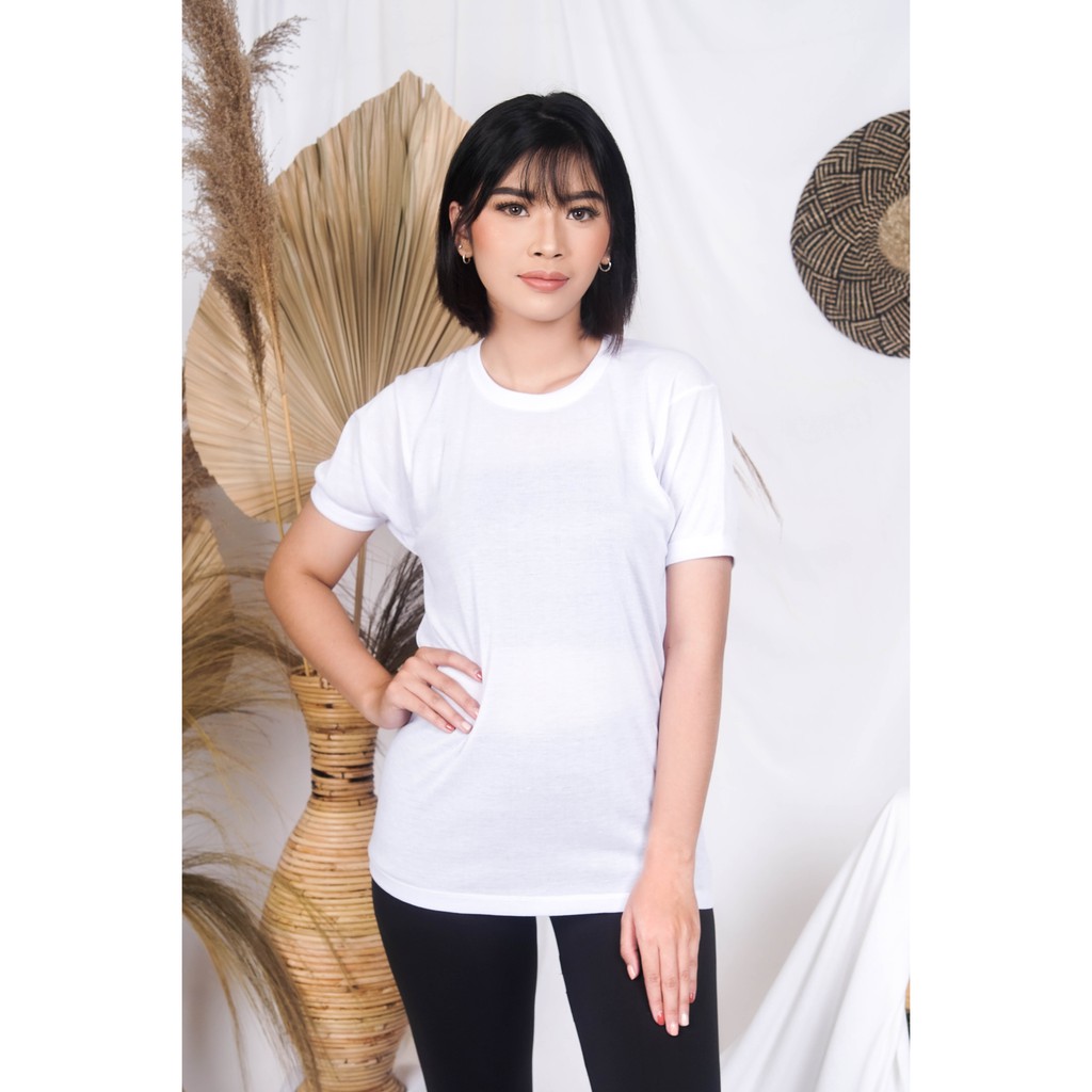 Kaos Oblong Wanita Putih Polos