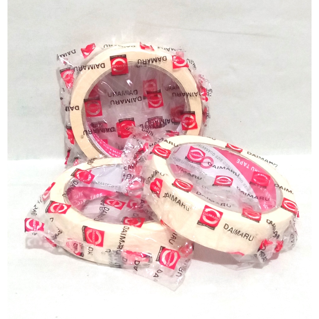 

DAIMARU Masking Tape - Lakban Kertas 1 inch - 24 mm x 21 meter