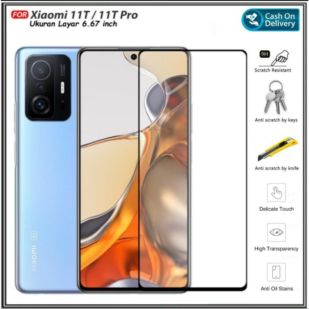 TEMPERED GLASS FULL HD XIAOMI MI 12 LITE MI 12 PRO MI 12 MI 11T MI 11T PRO MI 11 LITE MI 9 MI 9 SE MI 8 LITE MI 8 SE ANTI GORES KACA FULL LEM - COVER