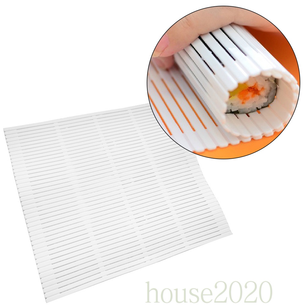 (House2020) Alas Penggulung Sushi Diy Bahan Plastik Untuk Rumah / Restoran