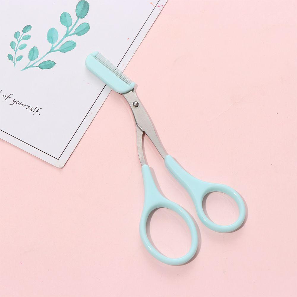 Suyo Alat Kosmetik Mata Trimmer Alis Stainless Steel Grooming Sisir Alis