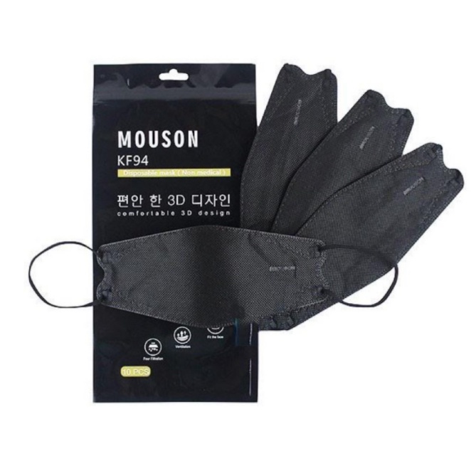 MASKER KF94 MOUSON 4PLY KLIP CANTIK ISI 10PC/PACK