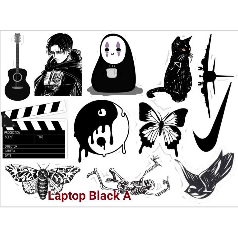 

STICKER LAPTOP TEMA WARNA HITAM BLACK AESTHETIC