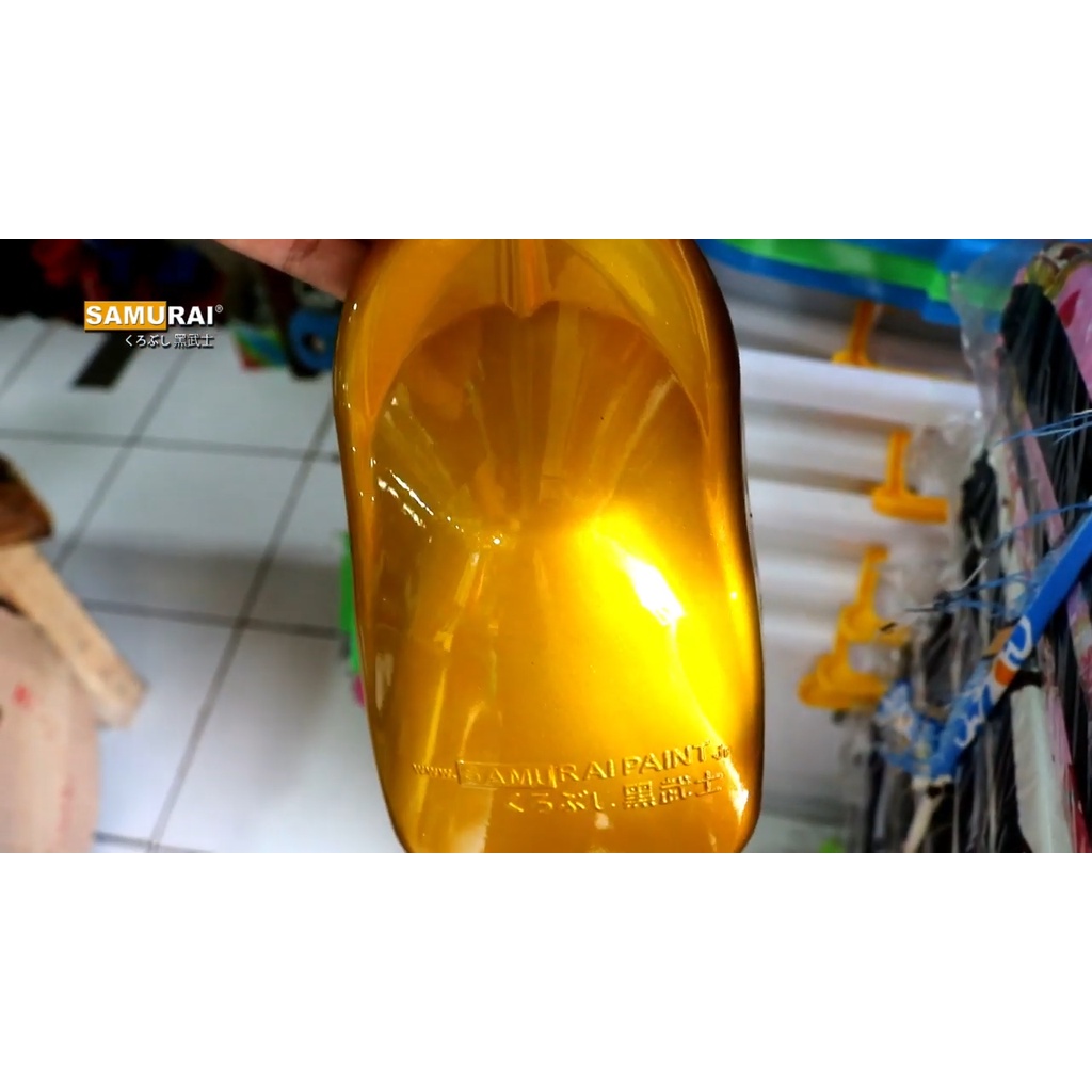 Samurai Paint Honda Yellow 1102 Kuning Metalik 400 ml - Cat Semprot