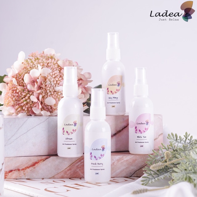 LADEA ANTI BACTERIAL ROOM SPRAY AIR FRESHENER SPRAY PENGHARUM RUANGAN -  60ml