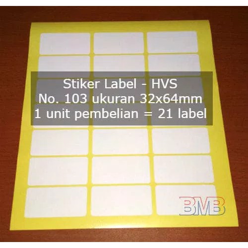 

HSV No 103 Stiker Label Seperti Tom and Jerry Paper Kertas