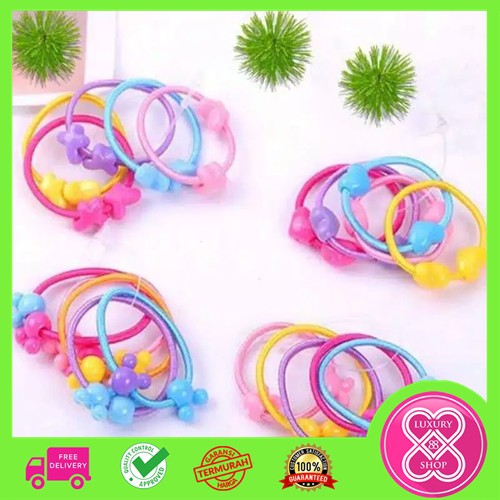 Karet Rambut Mini Anak BATITA Baby / Karet Rambut Kecil Motif Lucu isi (5 PCS)