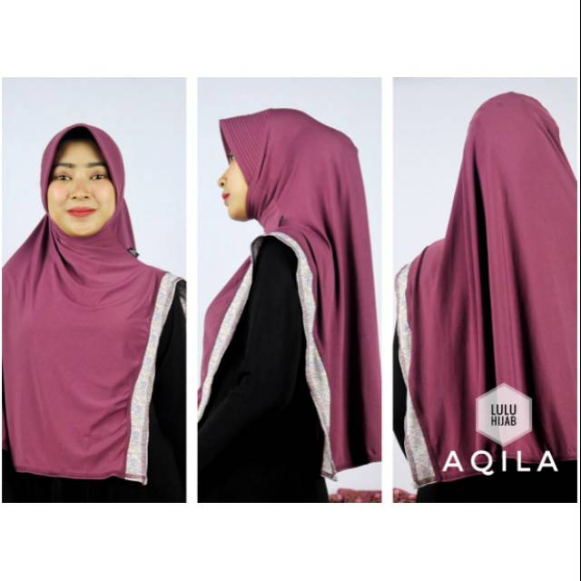 Lulu Hijab Aqila / Bergo belah Lulu