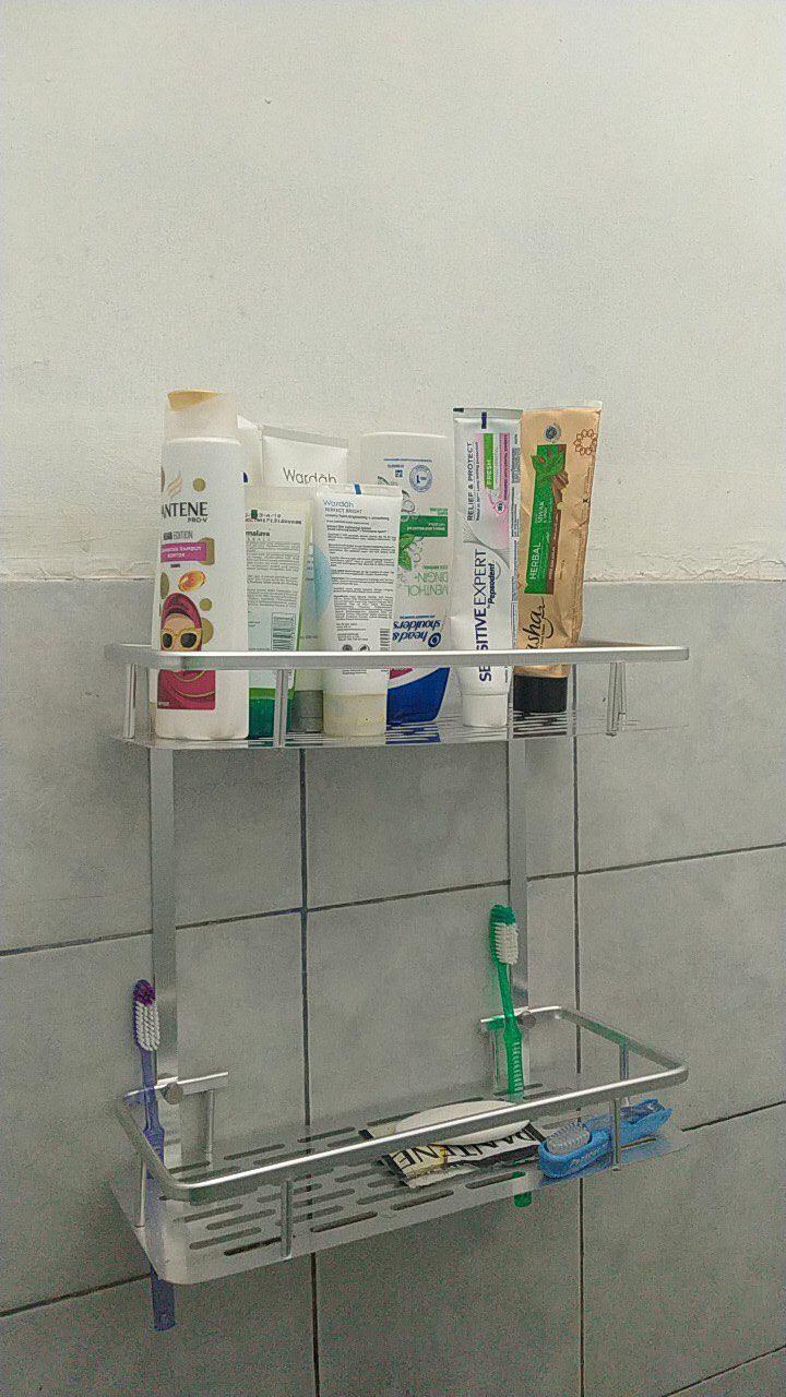 Rak Dinding Toilet Kamar Mandi