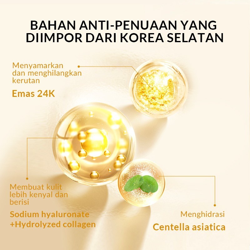 UNNY × BIOAQUA 24K Gold Collagen Crystal Smile Line Mask 6.5g masker