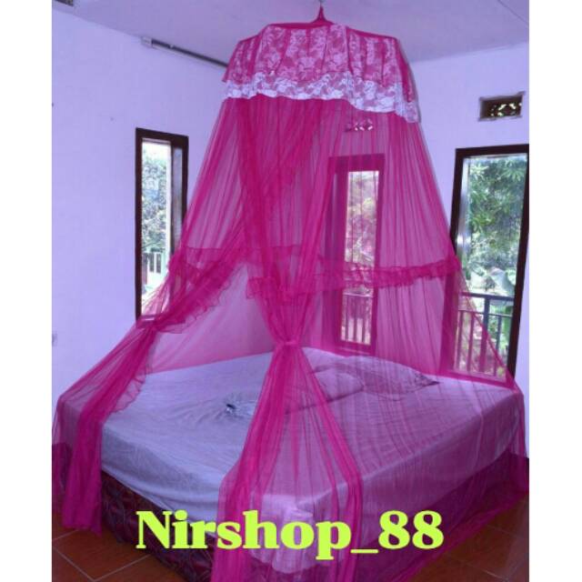Kelambu gantung "JODHA" pink fanta