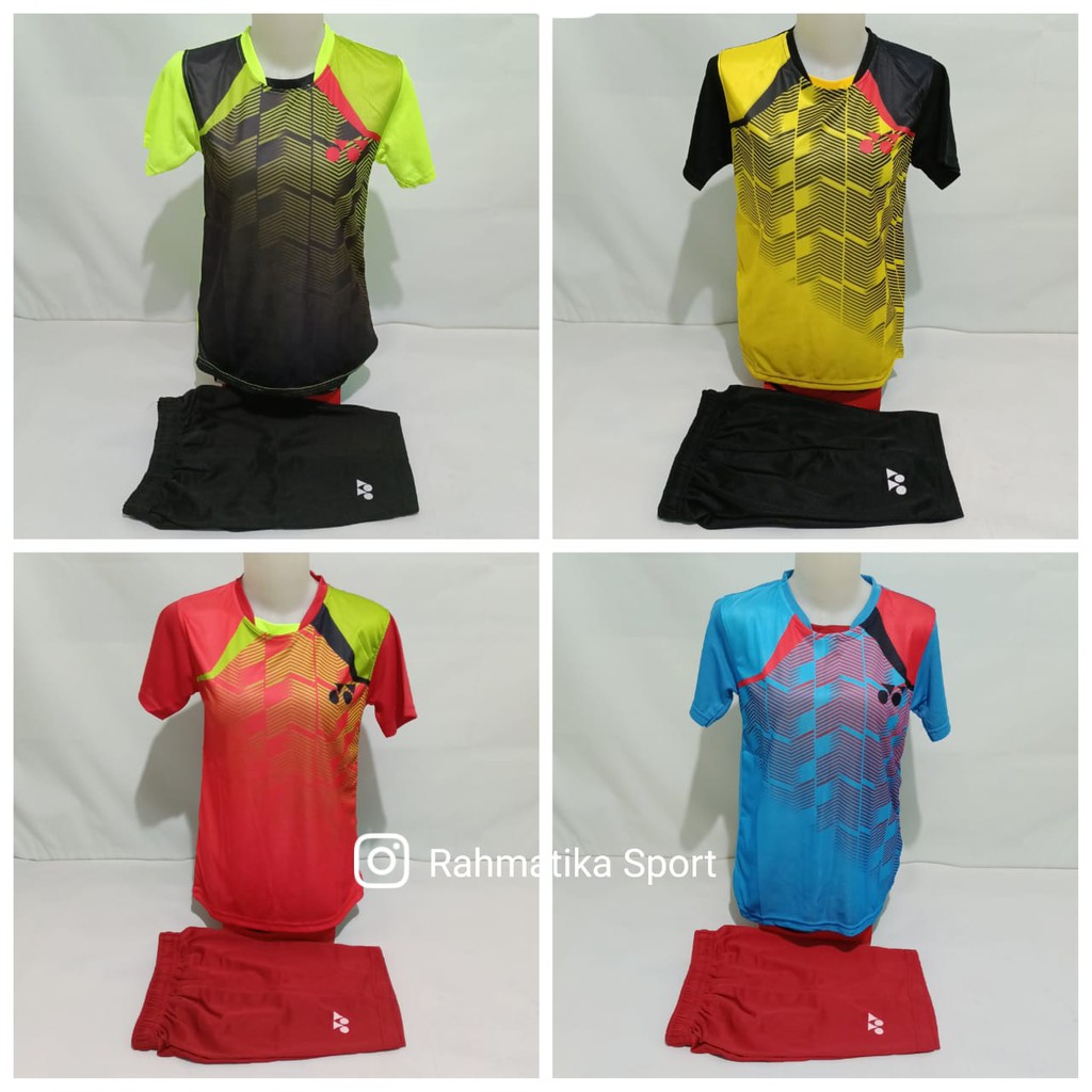 Jersey Kaos Badminton Tenis Pingpong Olahraga (Size Anak)