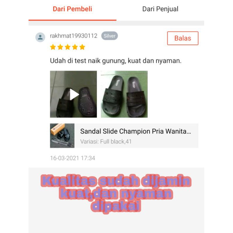 Sandal Slide Champion | Pria Wanita | Sandal Slop Cowo Cewe | Sendal Slop | Sandal-2