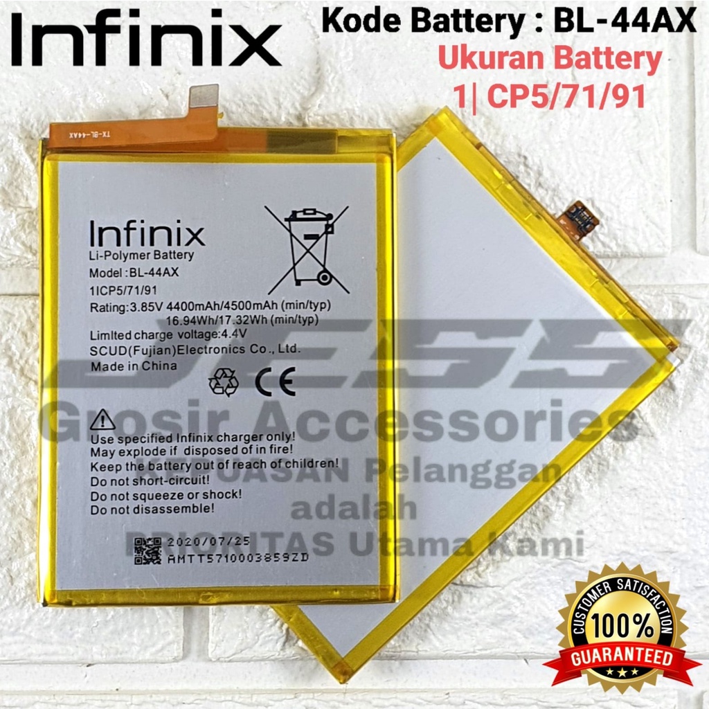 Baterai Battery Original Infinix BL-44AX BL44AX For Hp INFINIX NOTE 4 PRO - X571