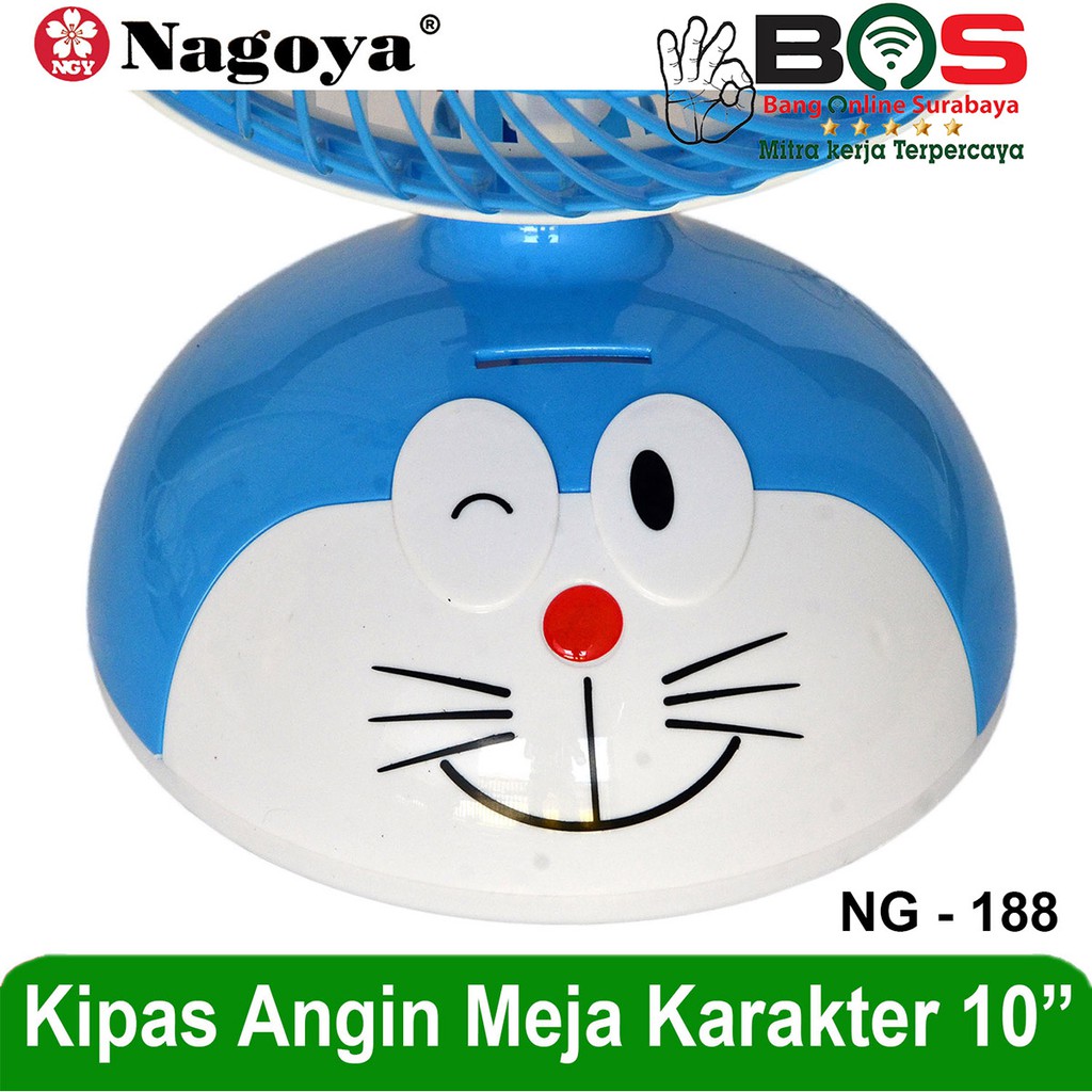 Kipas Meja Kipas Angin Meja Fan Character Nagoya NG-188 NG 188 NG188 Biru