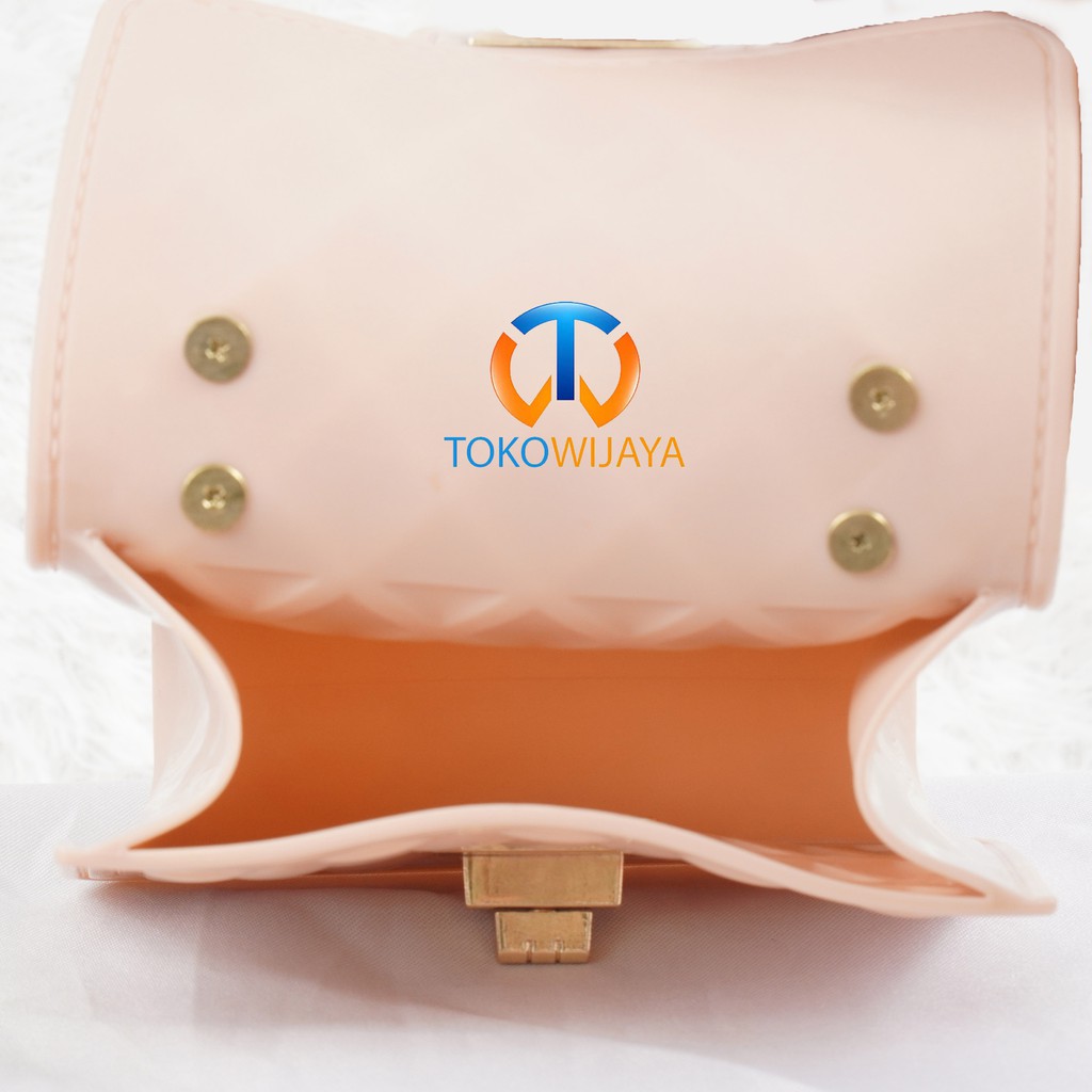 Tas Jelly Glossy Mini Classic Pearl | Tas Jelly Mutiara Classic Pearl | Tas Jelly Mini Rubber