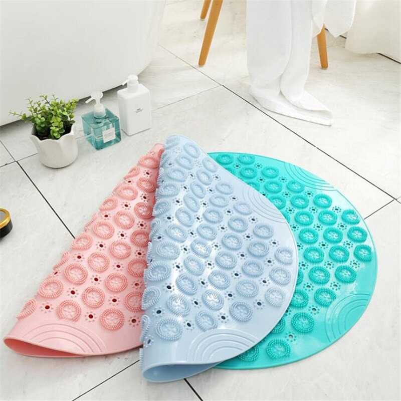 Alas Kamar Mandi Alas Kaki Kamar Mandi Anti Slip Mats Bahan Plastik PVC 55cm