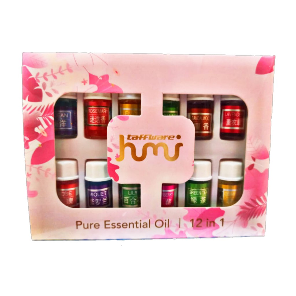 Diffuser Aromatherapy Essential Oil / Air Humidifier / Pelembab Ruangan-OIL 3ML 12 BOTOL