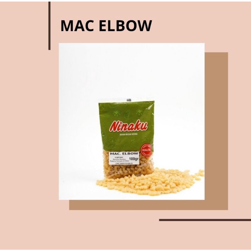 NINAKU Makaroni Elbow 100 Gram Macaroni Elbow Pasta