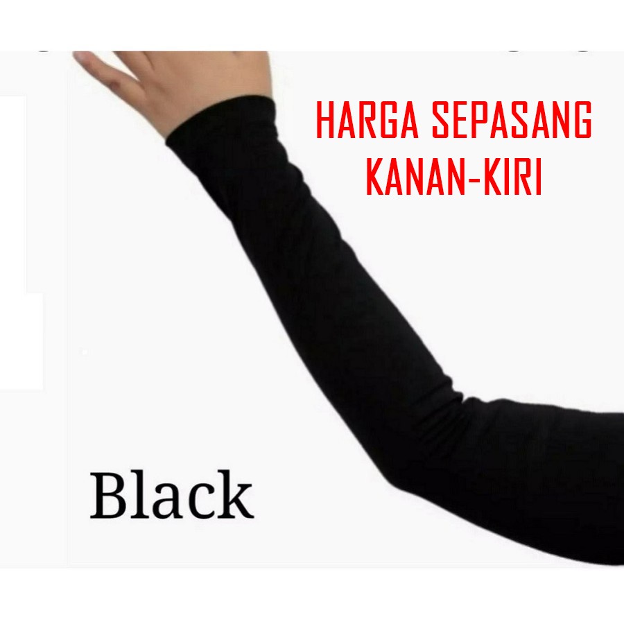 MANSET DEKER LENGAN PANJANG WARNA HITAM pelindung tangan