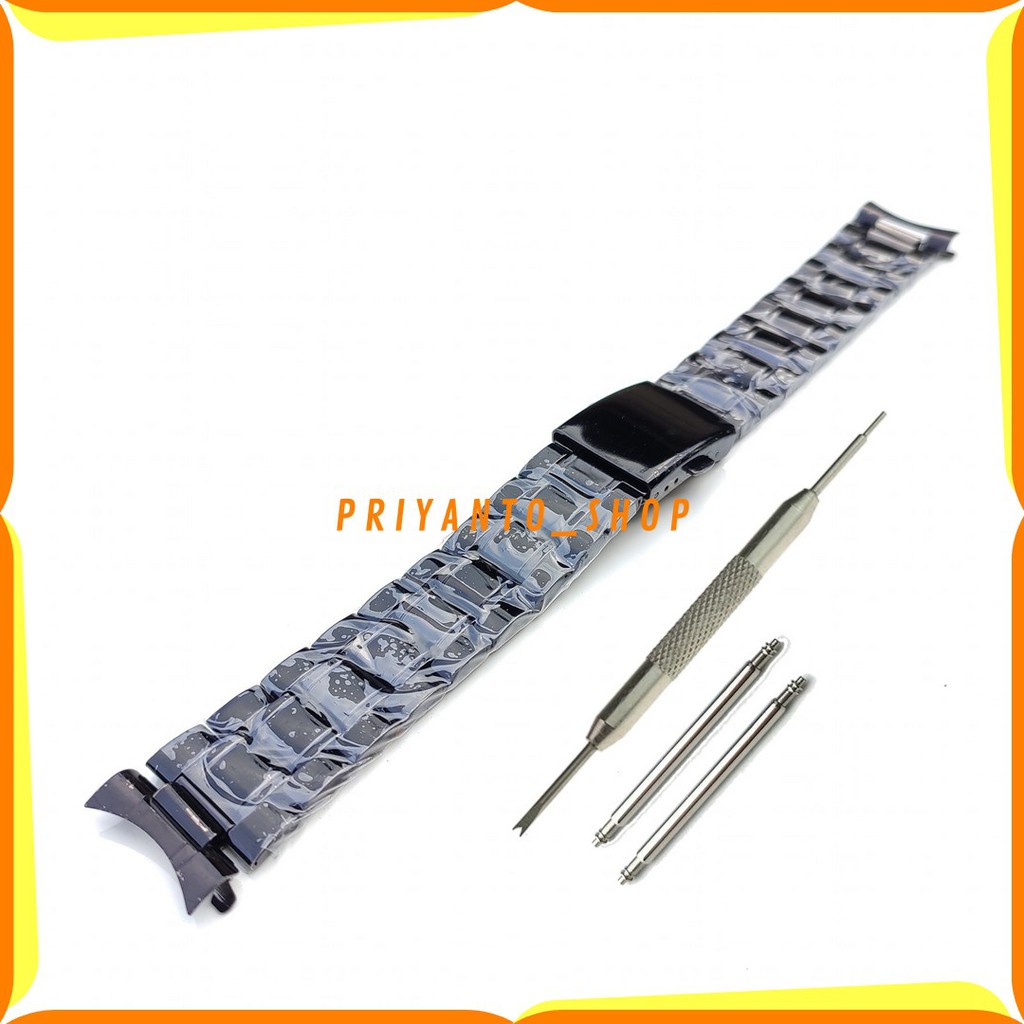 BEST SELER STRAP TALI JAM TANGAN RANTAI STAINLESS STEEL 14 16 18 20 22MM FREE PEN MODEL KUPING