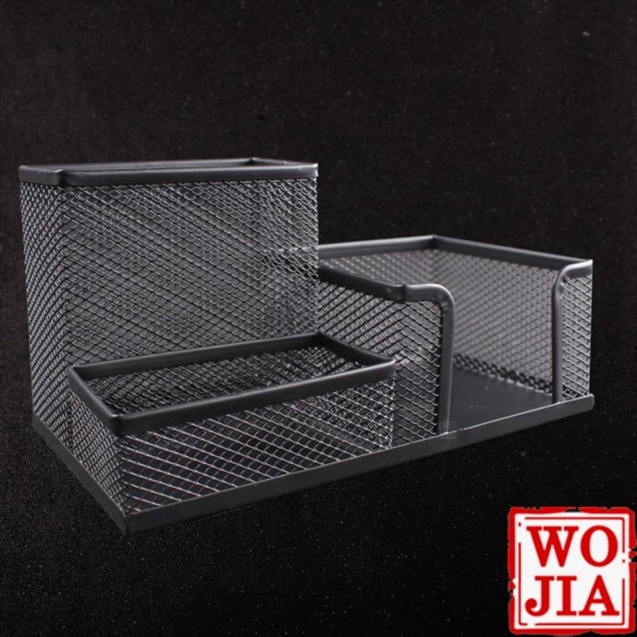 

Promo Tempat Alat Tulis Jaring 3 Sekat Mesh Desk Set Organizer Pen Holder Limited