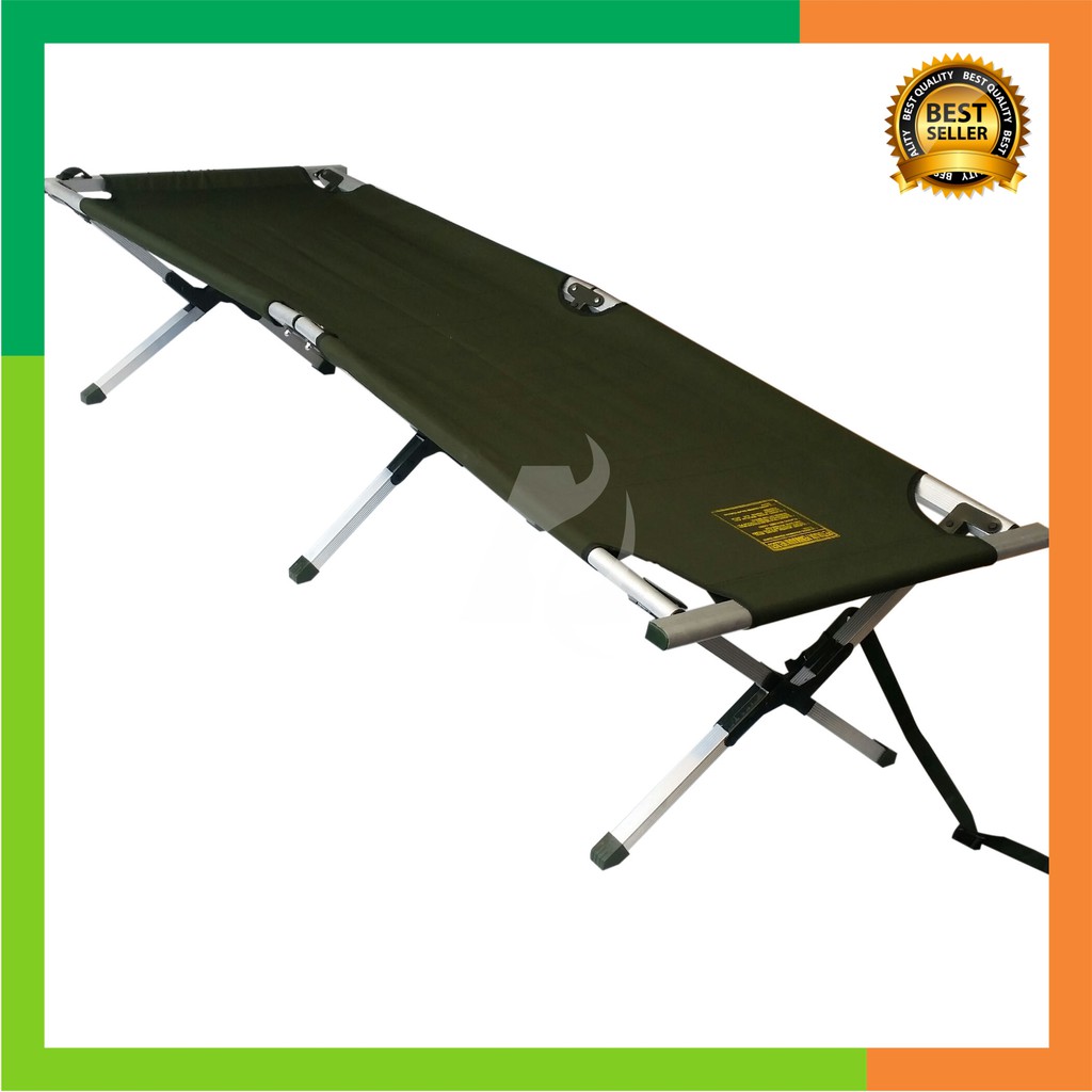 Velbed Aluminium Tenda Velbed Ranjang Lipat Camping Bed tempat tidur lapangan