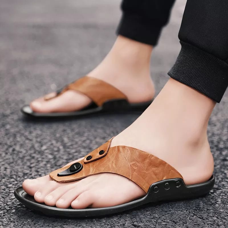 Sandal Pria Kulit Joymen DS 18 Original Pria Jepit lokal