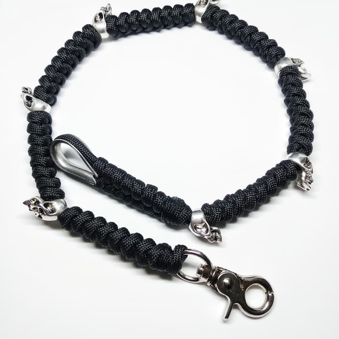 tali dompet paracord skull