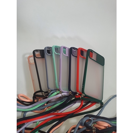 (PAKET) IPHONE X/XS/11 PRO/11 PRO MAX Case Dove Candy Tutup Lensa Kamera Dan Tali Panjang + Temperred Glass Nero