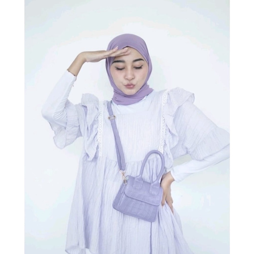 TIKTOK - Tas Wanda Nellie Selempang Sling Bag Croco Mini MORYMONY