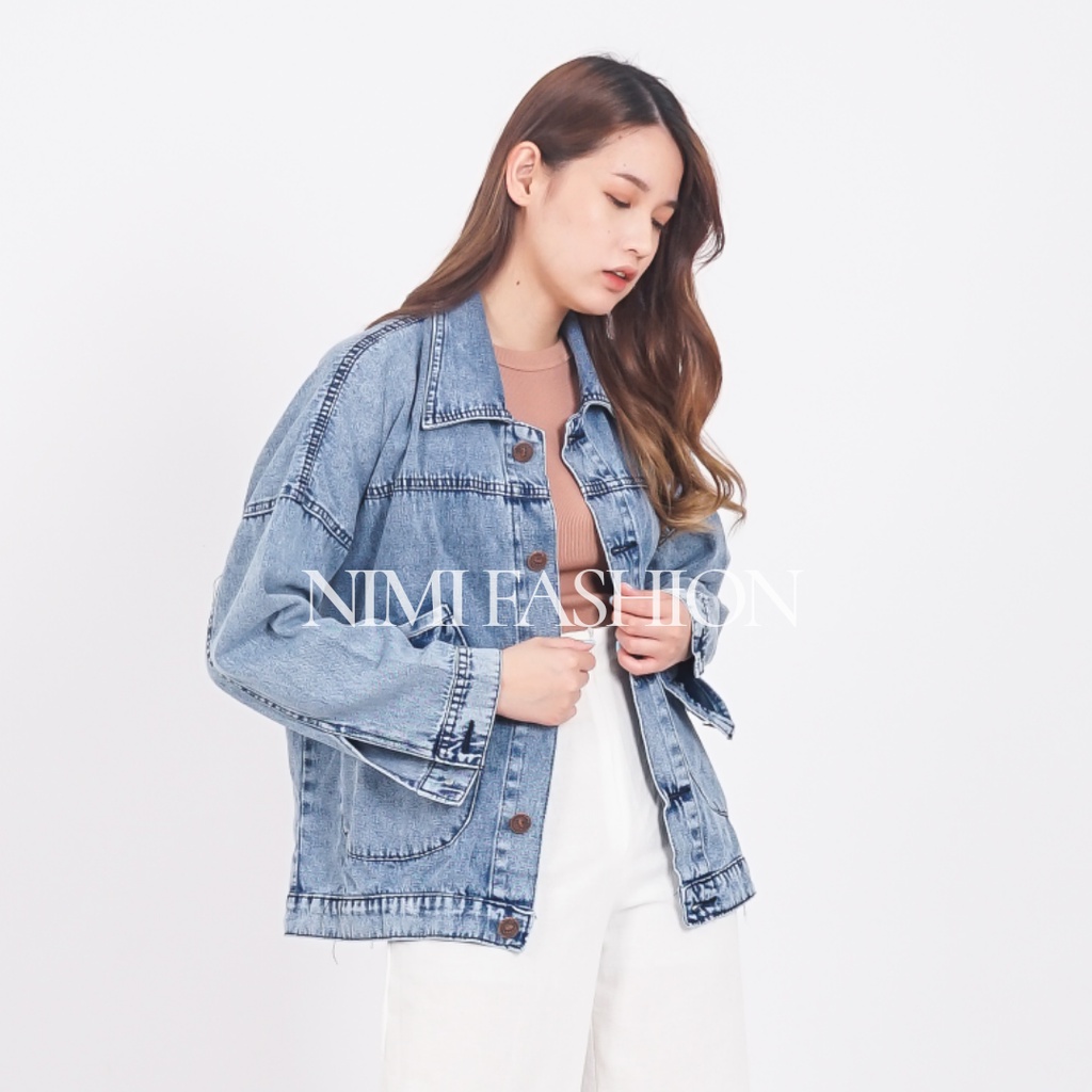 Jaket Oversize Wanita / Jaket Jeans Wanita / Jaket Denim Wanita