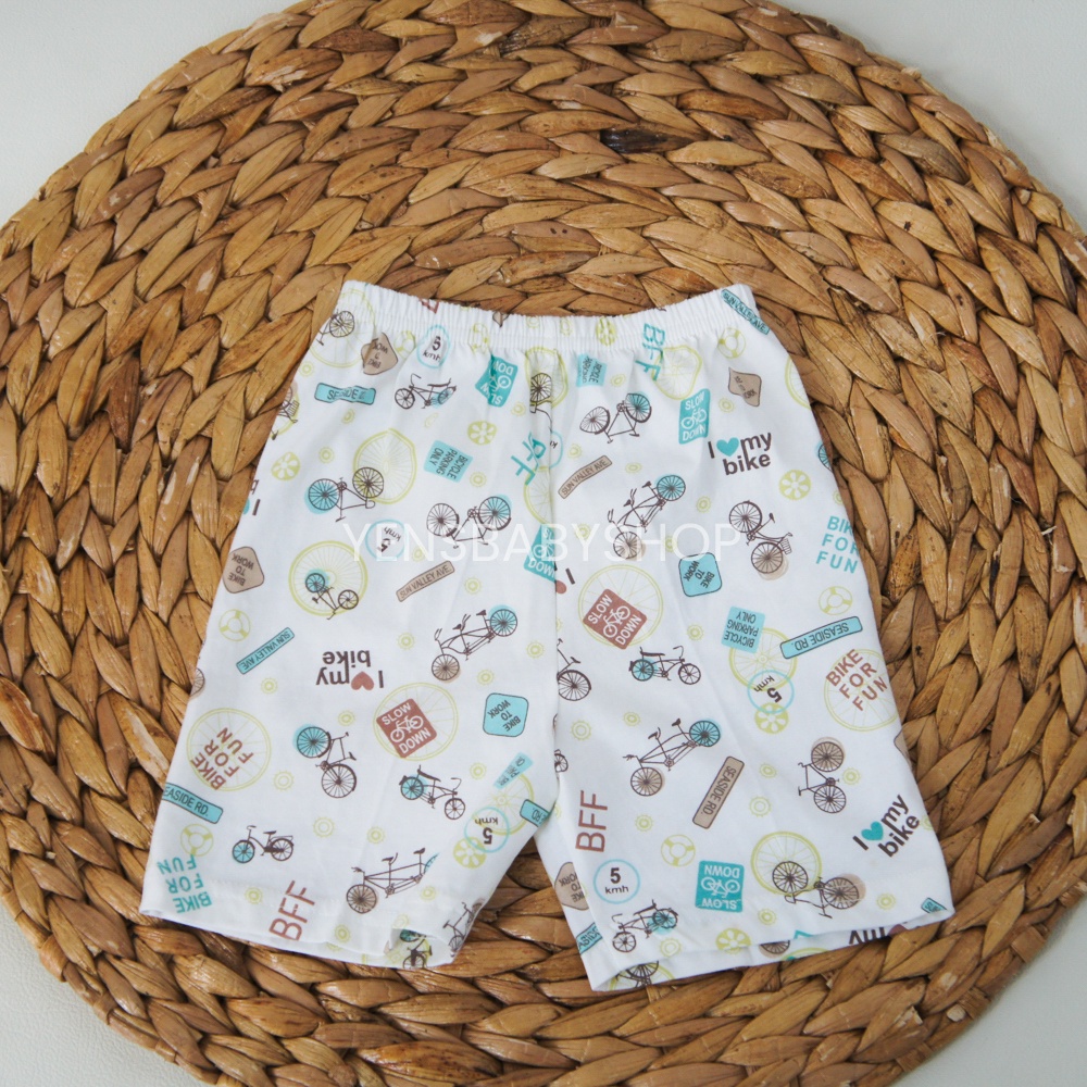 NARY Celana Pendek Segiempat Motif Sepeda - Bayi