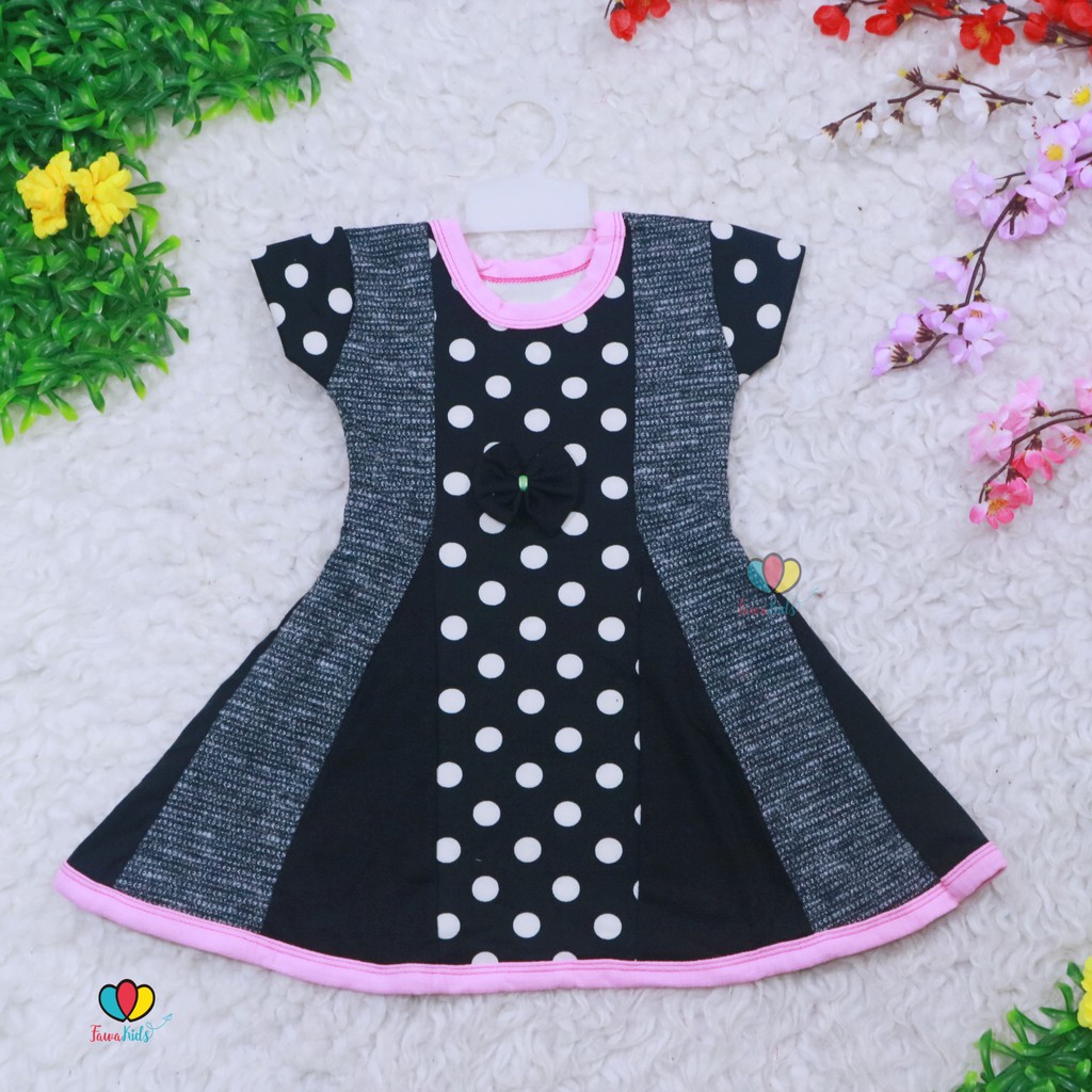 Dress Clara 1-3 Tahun / Baju Anak Perempuan Pesta Batik Gaun Anak Atasan Harian Lengan Bahan Adem-8