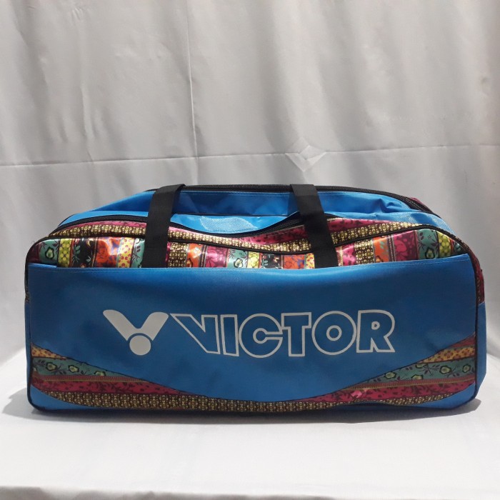 Tas Raket Badminton Victor Kotak 3R Termo 02 - Cyan Murah