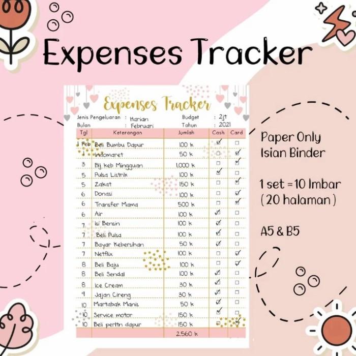 

Book Uang Planner Catatan Cashflow Harian