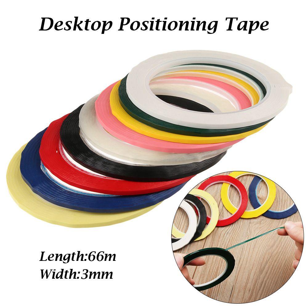 Nanas 1pcs Tape Posisi Desktop NEW Multicolor Isolasi Tahan Air Ada Jejak 5S Papan Tulis Garis Peringatan